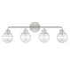 Savoy House - Four Light Bathroom Vanity - Mason - Satin Nickel- Union Lighting Luminaires Decor