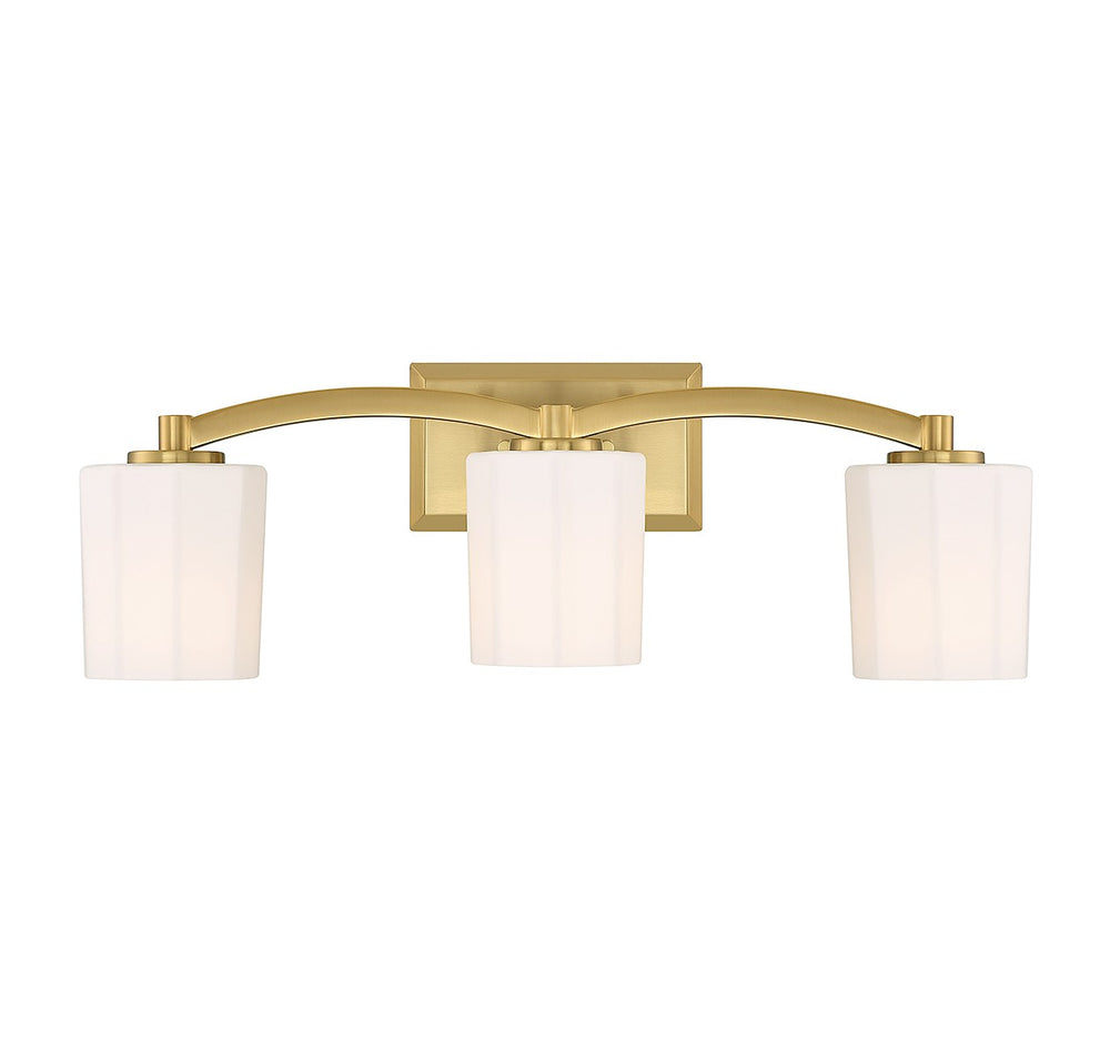 Savoy House Canada - Three Light Bathroom Vanity - Whitney - Warm Brass- Union Lighting Luminaires Decor