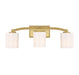Savoy House Canada - Three Light Bathroom Vanity - Whitney - Warm Brass- Union Lighting Luminaires Decor