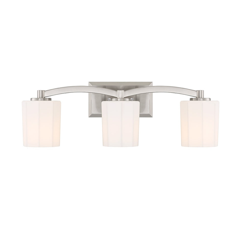 Savoy House Canada - Three Light Bathroom Vanity - Whitney - Satin Nickel- Union Lighting Luminaires Decor