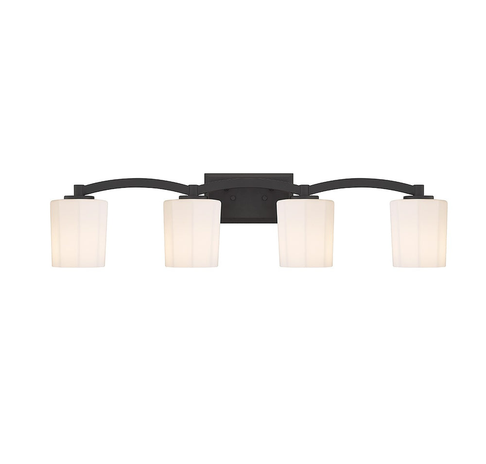 Savoy House Canada - Four Light Bathroom Vanity - Whitney - Matte Black- Union Lighting Luminaires Decor