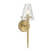 Savoy House - One Light Wall Sconce - Shellbourne - Warm Brass- Union Lighting Luminaires Decor
