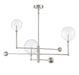 Meridian - LED Chandelier - Brushed Nickel- Union Lighting Luminaires Decor