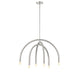 Meridian - Six Light Chandelier - Brushed Nickel- Union Lighting Luminaires Decor