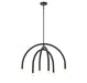 Meridian - Six Light Chandelier - Matte Black- Union Lighting Luminaires Decor