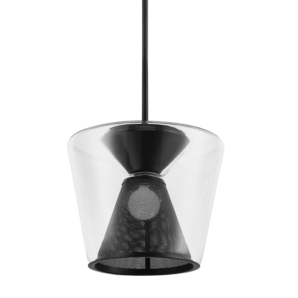 Troy Lighting Canada - One Light Pendant - Berlin - Soft Black- Union Lighting Luminaires Decor