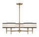 Meridian - Five Light Chandelier - Natural Brass- Union Lighting Luminaires Decor
