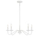 Meridian - Five Light Chandelier - Bisque White- Union Lighting Luminaires Decor