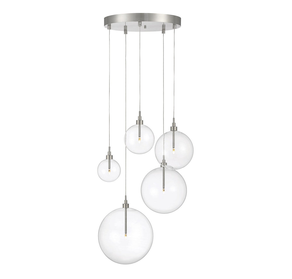 Meridian - LED Pendant - Brushed Nickel- Union Lighting Luminaires Decor