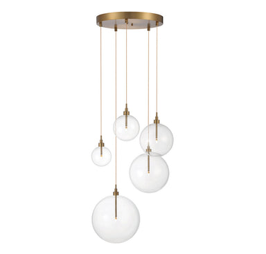 Meridian - LED Pendant - Natural Brass- Union Lighting Luminaires Decor