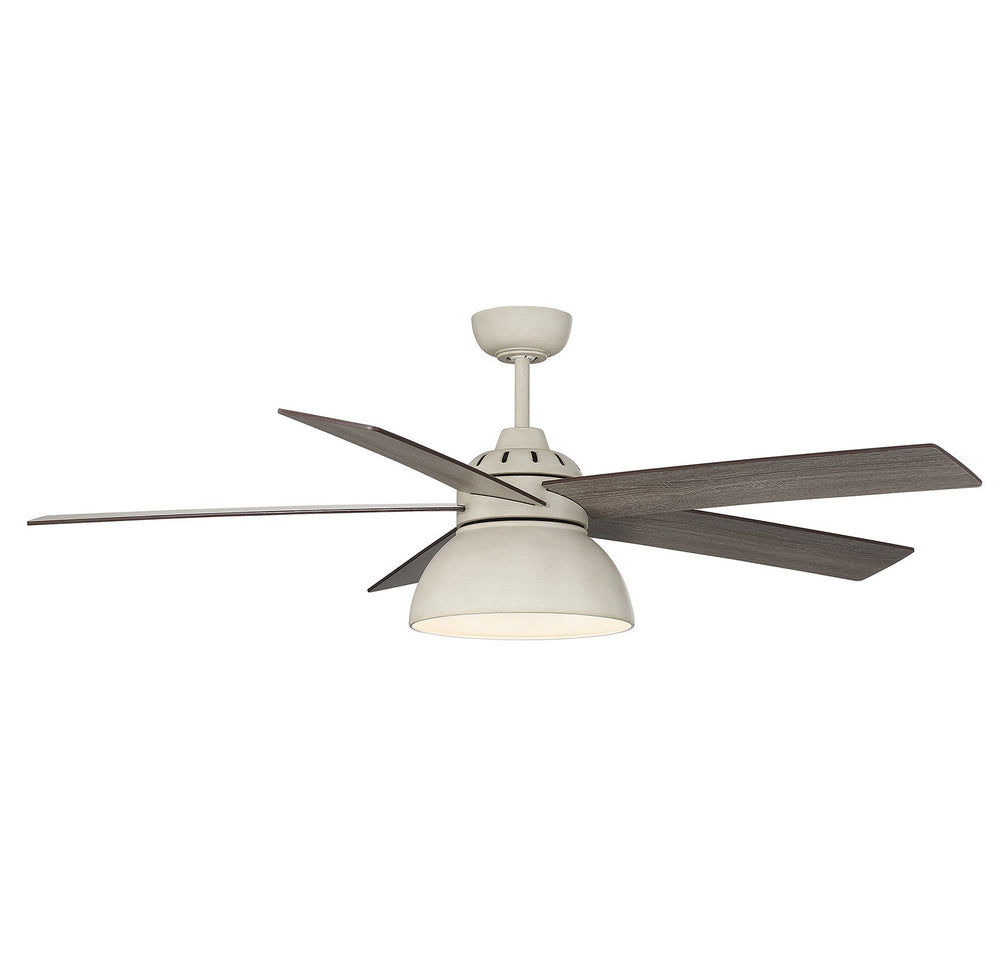 Meridian - 52"Ceiling Fan - Distressed White- Union Lighting Luminaires Decor