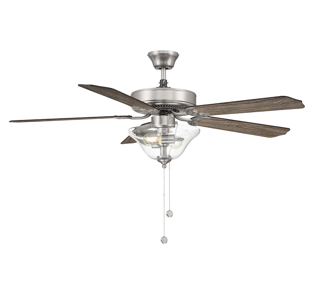 Meridian - 52" Ceiling Fan - Brushed Nickel- Union Lighting Luminaires Decor