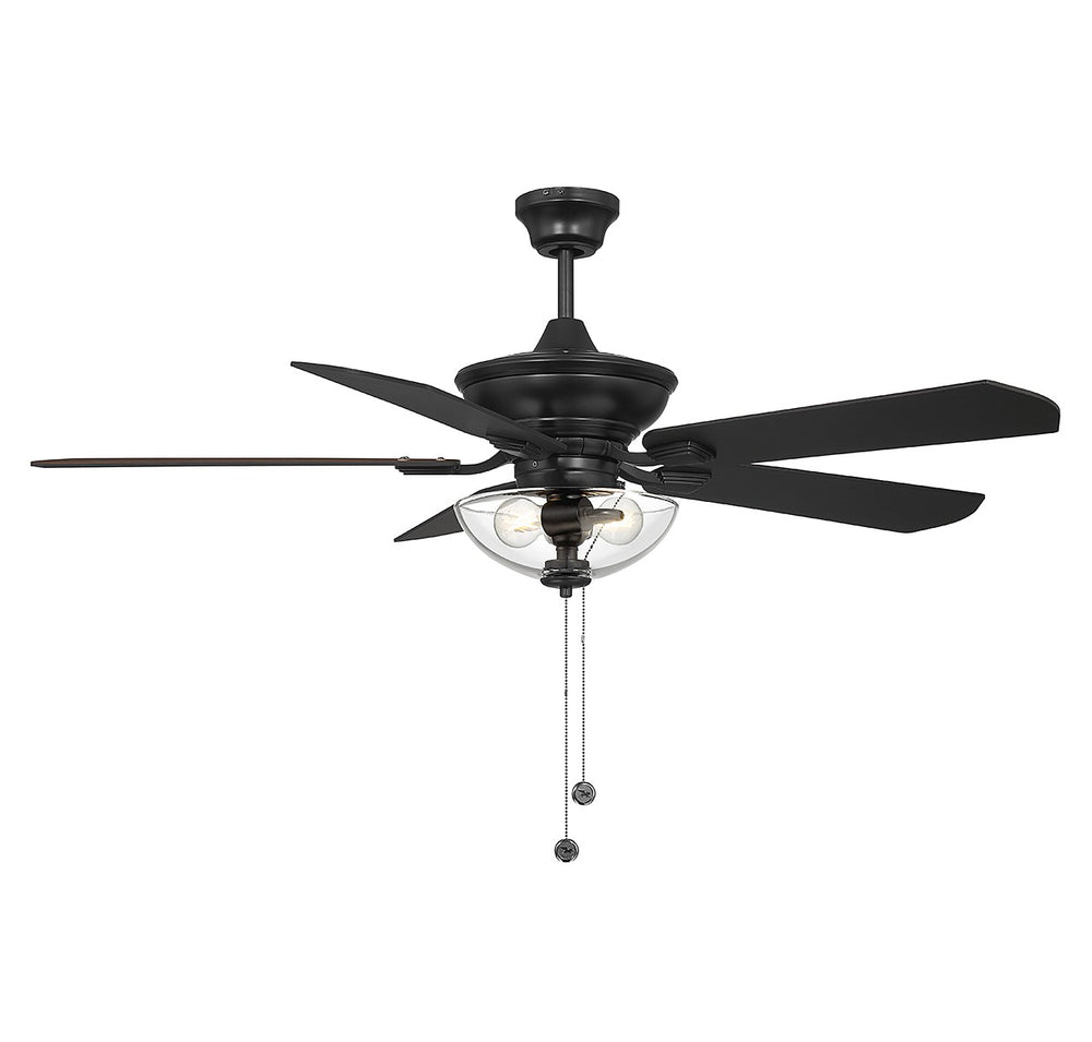 Meridian - 52" Outdoor Ceiling Fan - Matte Black- Union Lighting Luminaires Decor