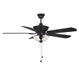 Meridian - 52" Outdoor Ceiling Fan - Matte Black- Union Lighting Luminaires Decor