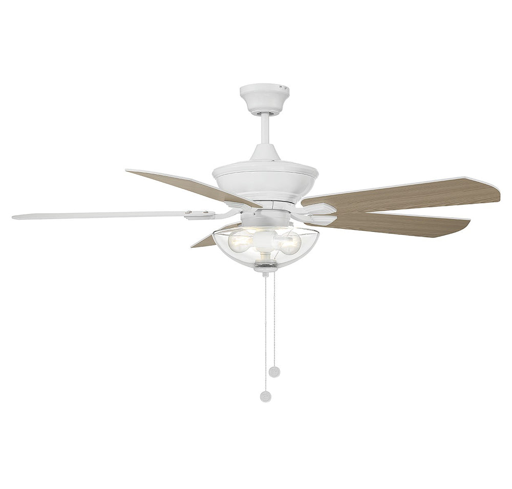 Meridian - 52" Outdoor Ceiling Fan - White- Union Lighting Luminaires Decor
