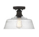Meridian - One Light Semi-Flush Mount - Oil Rubbed Bronze- Union Lighting Luminaires Decor