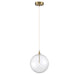 Meridian - LED Pendant - Natural Brass- Union Lighting Luminaires Decor