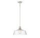 Meridian - One Light Pendant - Polished Nickel- Union Lighting Luminaires Decor