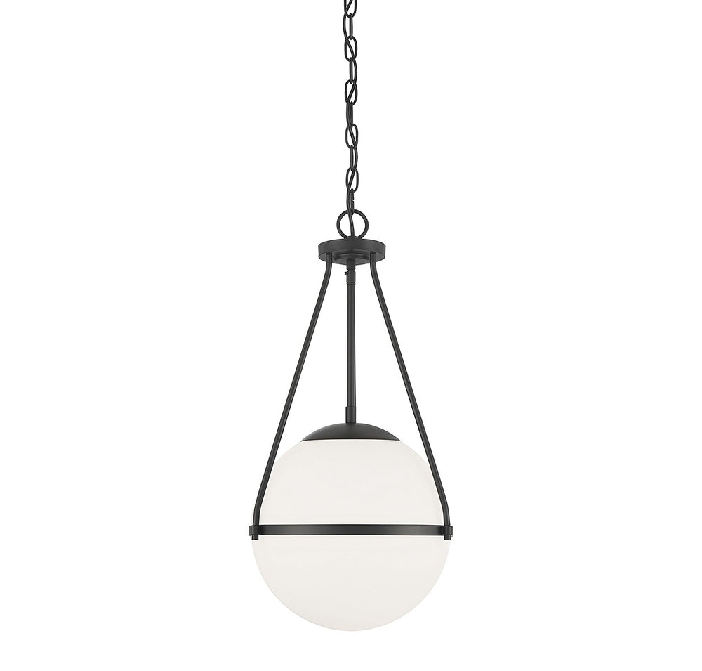 Meridian - One Light Pendant - Matte Black- Union Lighting Luminaires Decor