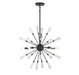 Meridian - Five Light Pendant - Matte Black- Union Lighting Luminaires Decor