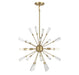 Meridian - Five Light Pendant - Natural Brass- Union Lighting Luminaires Decor