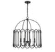 Meridian - Four Light Pendant - Matte Black- Union Lighting Luminaires Decor