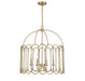 Meridian - Four Light Pendant - Natural Brass- Union Lighting Luminaires Decor