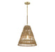 Meridian - One Light Pendant - Natural Brass- Union Lighting Luminaires Decor