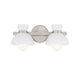 Meridian - Two Light Bathroom Vanity - Brushed Nickel- Union Lighting Luminaires Decor