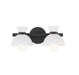 Meridian - Two Light Bathroom Vanity - Matte Black- Union Lighting Luminaires Decor