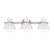 Meridian - Three Light Bathroom Vanity - Brushed Nickel- Union Lighting Luminaires Decor