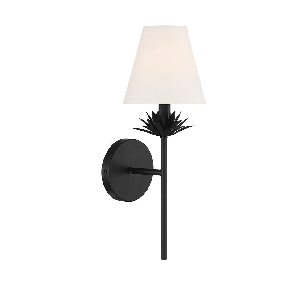 Meridian - One Light Wall Sconce - Matte Black- Union Lighting Luminaires Decor