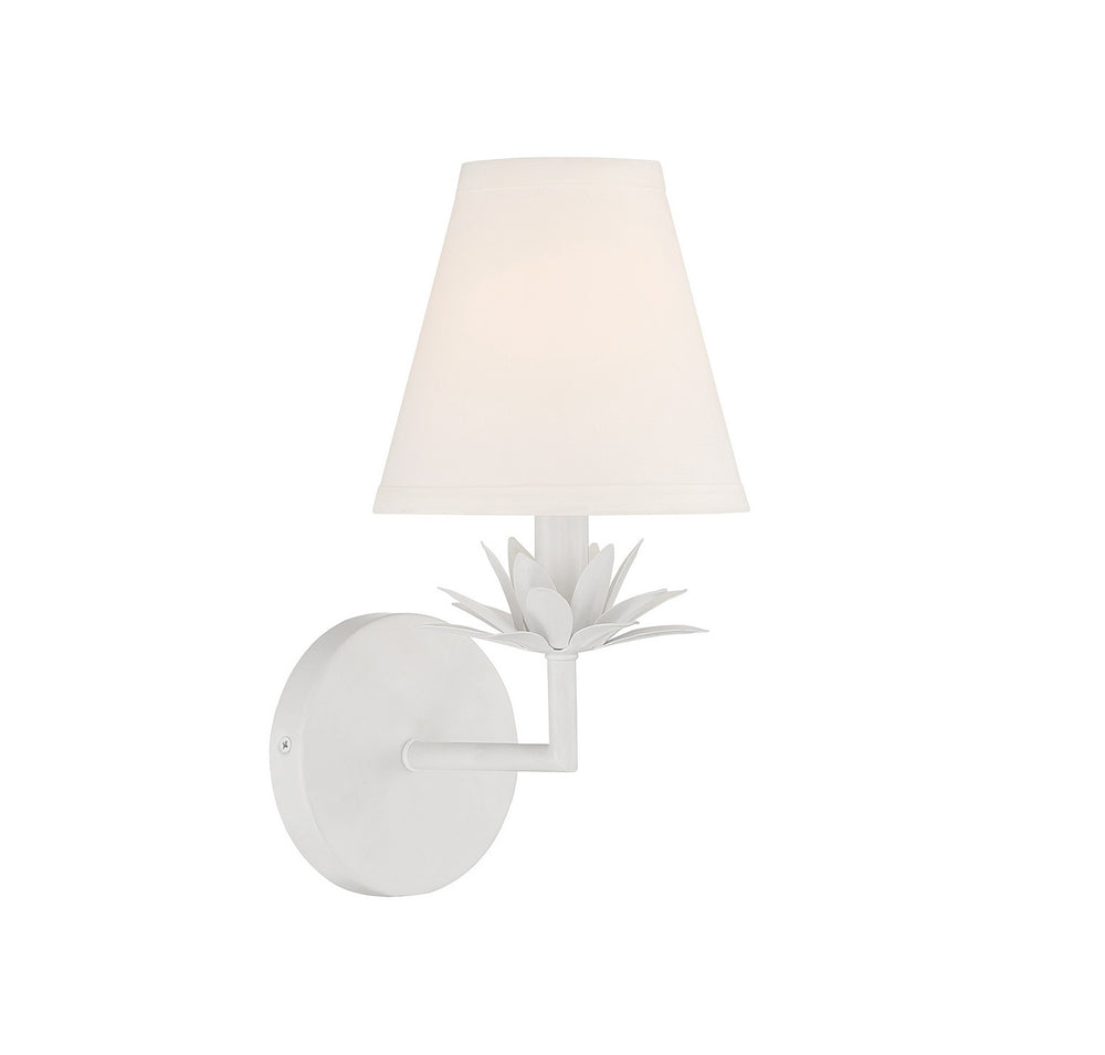 Meridian - One Light Wall Sconce - White- Union Lighting Luminaires Decor