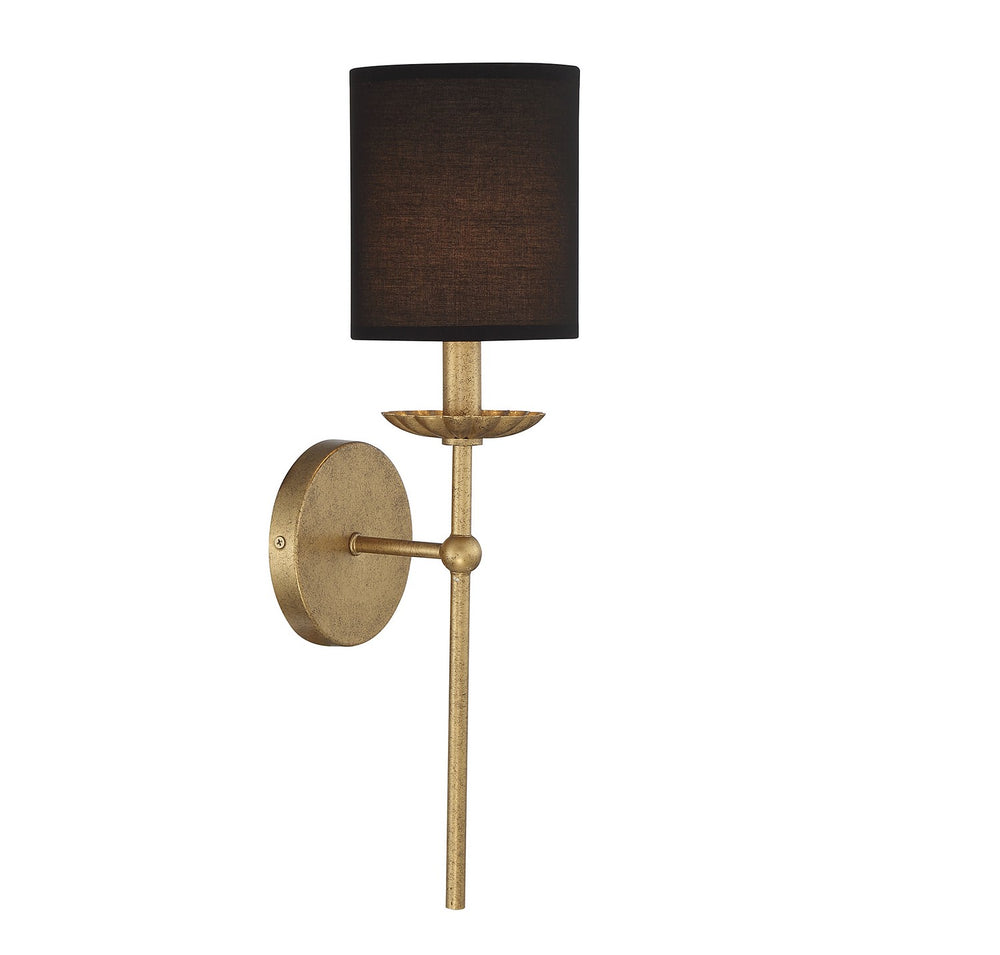 Meridian - One Light Wall Sconce - True Gold- Union Lighting Luminaires Decor
