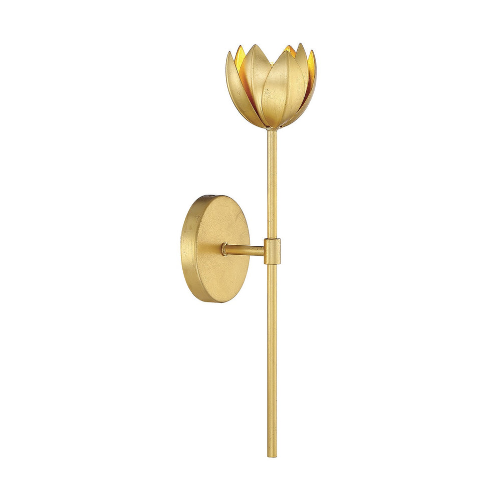 Meridian - One Light Wall Sconce - True Gold- Union Lighting Luminaires Decor