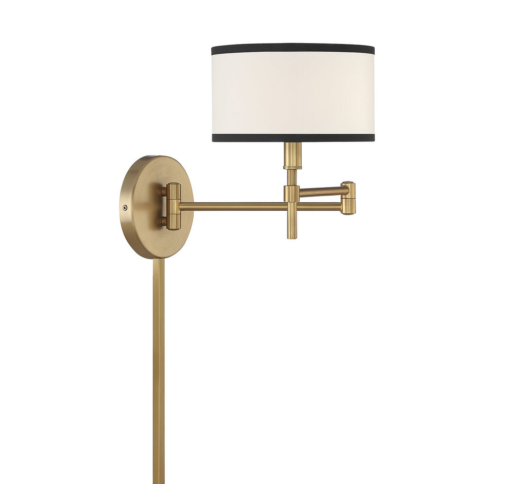 Meridian - One Light Wall Sconce - Natural Brass- Union Lighting Luminaires Decor