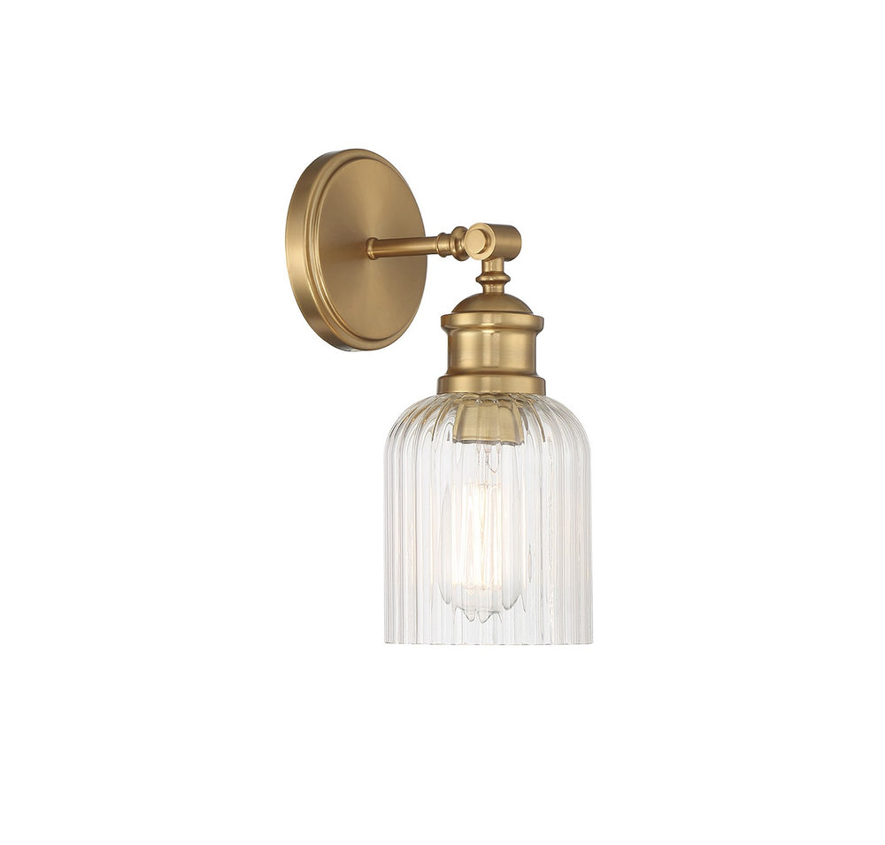 Meridian - One Light Wall Sconce - Natural Brass- Union Lighting Luminaires Decor
