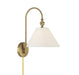 Meridian - One Light Wall Sconce - Natural Brass- Union Lighting Luminaires Decor