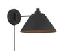 Meridian - One Light Wall Sconce - Matte Black- Union Lighting Luminaires Decor