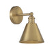 Meridian - One Light Wall Sconce - Natural Brass- Union Lighting Luminaires Decor