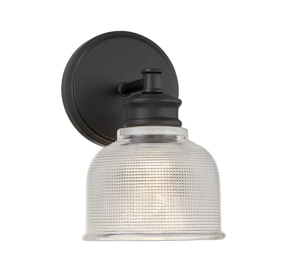 Meridian - One Light Wall Sconce - Matte Black- Union Lighting Luminaires Decor