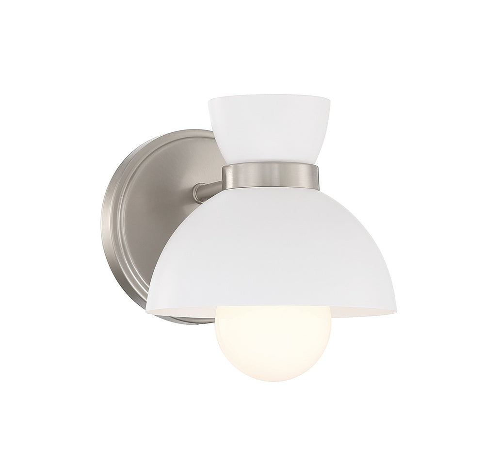 Meridian - One Light Wall Sconce - Brushed Nickel- Union Lighting Luminaires Decor