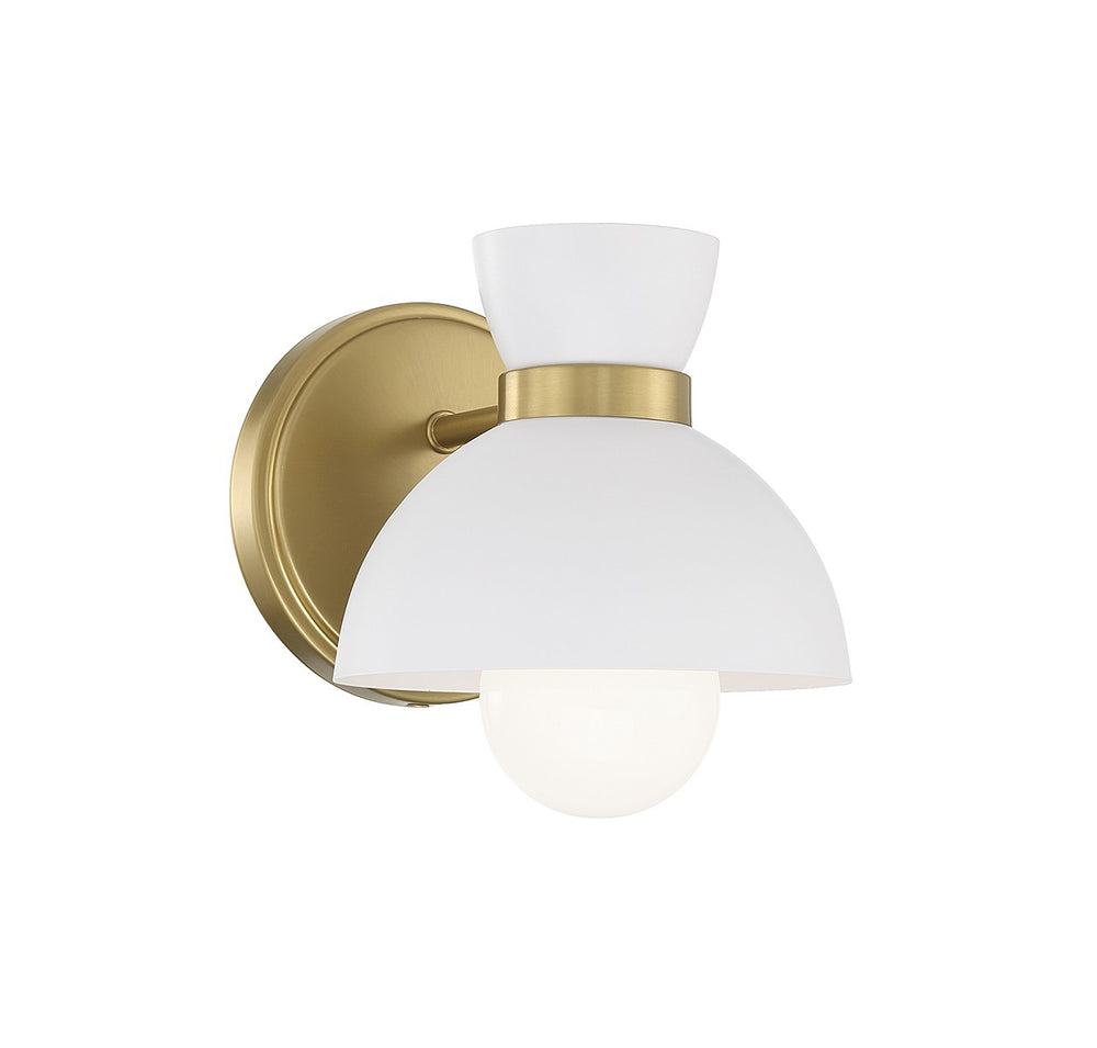 Meridian - One Light Wall Sconce - Natural Brass- Union Lighting Luminaires Decor