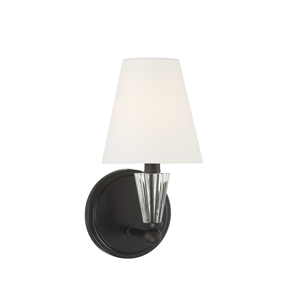 Meridian - One Light Wall Sconce - Matte Black- Union Lighting Luminaires Decor