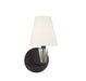 Meridian - One Light Wall Sconce - Matte Black- Union Lighting Luminaires Decor