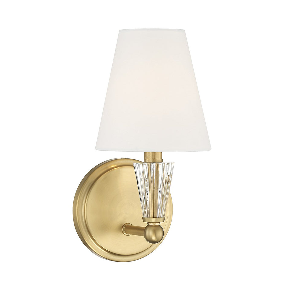 Meridian - One Light Wall Sconce - Natural Brass- Union Lighting Luminaires Decor