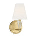 Meridian - One Light Wall Sconce - Natural Brass- Union Lighting Luminaires Decor
