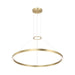 Matteo Canada - LED Chandelier - O'Hara - Brushed Gold- Union Lighting Luminaires Decor