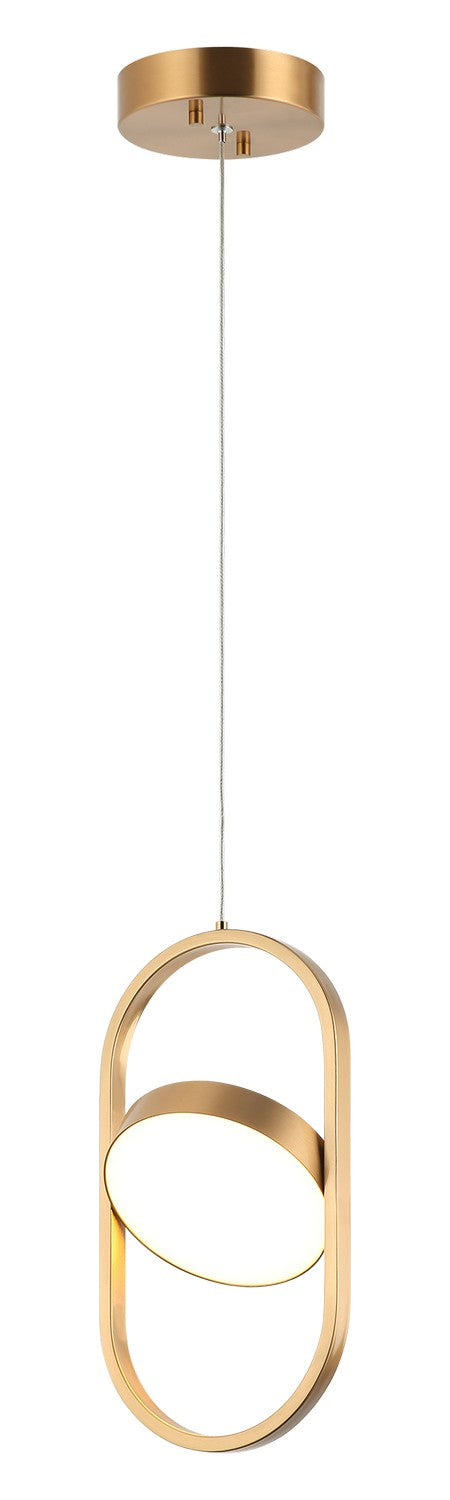 Matteo Canada - LED Pendant - Kennedy - Aged Gold Brass- Union Lighting Luminaires Decor
