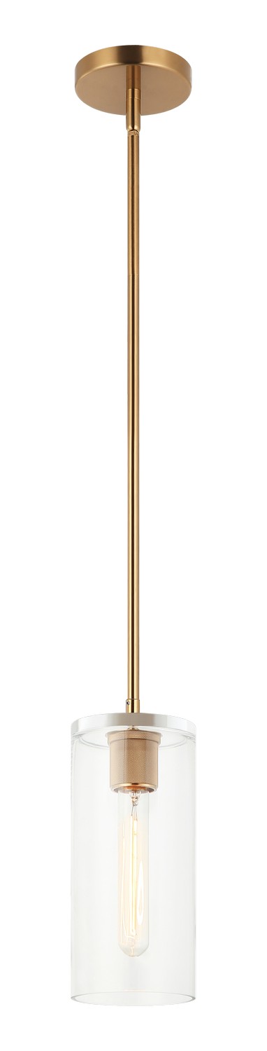 Matteo Canada - One Light Pendant - Lincoln - Aged Gold Brass- Union Lighting Luminaires Decor